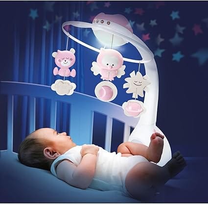 musical crib mobile with lights