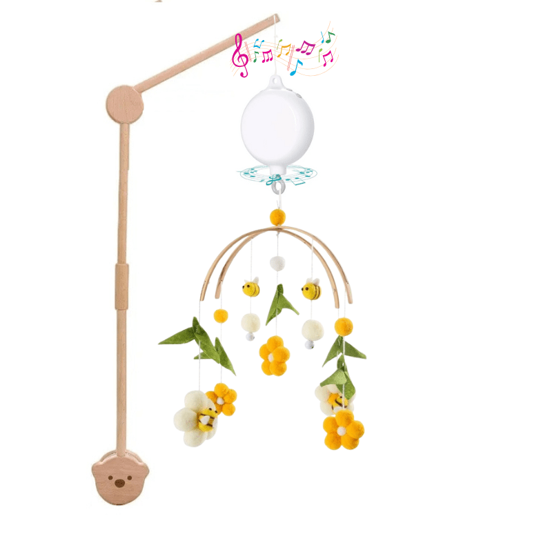 Bee crib mobile