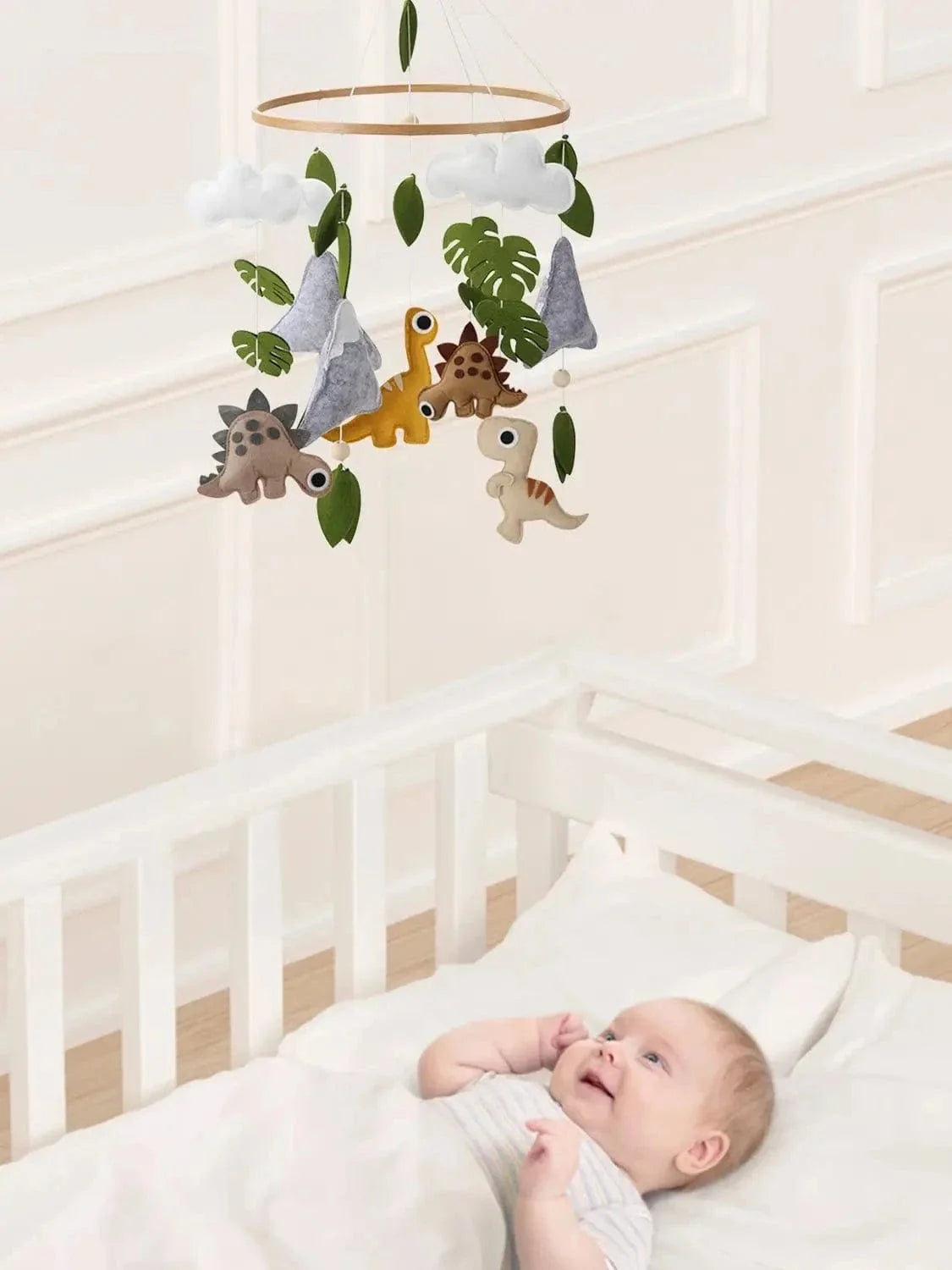 Musical baby mobile for crib