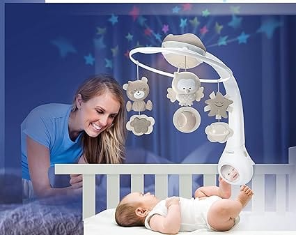 musical crib mobile with lights