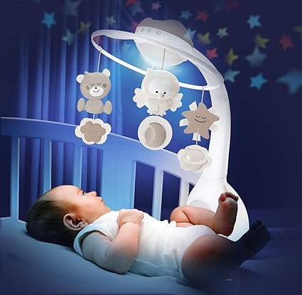 musical crib mobile with lights