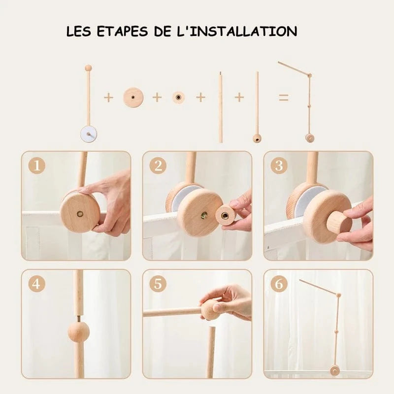 Baby mobile hanger