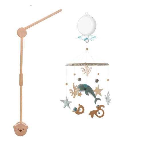 Baby girl crib mobile