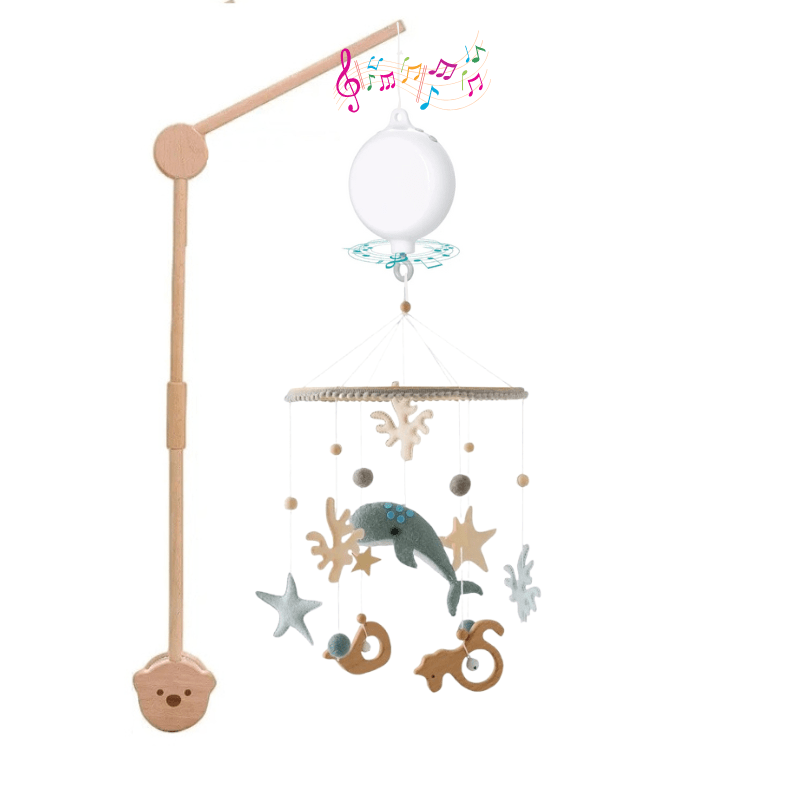 Baby girl crib mobile