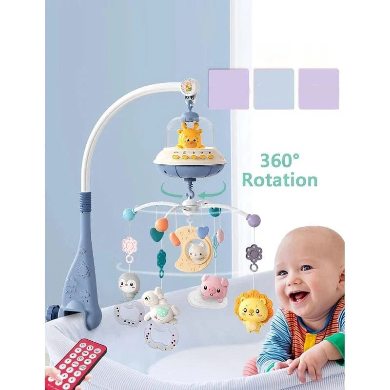 baby mobile for crib with lights and music