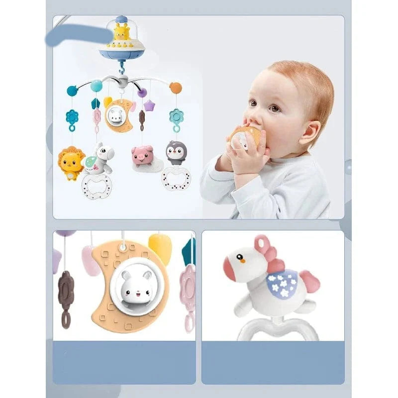 baby mobile for crib with lights and music