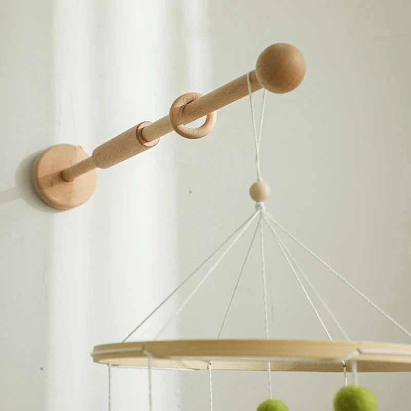 Crib mobile arm