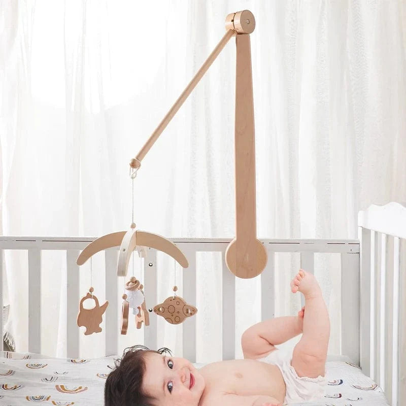 Arm for crib mobile