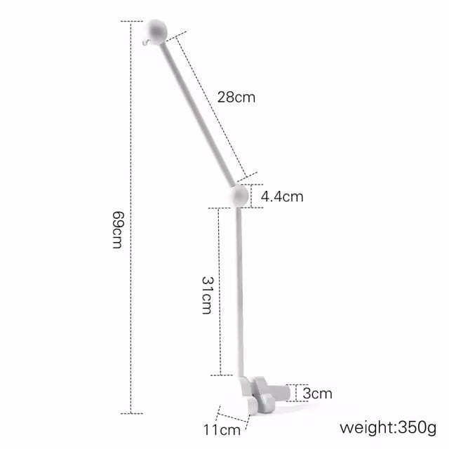 Arm for crib mobile